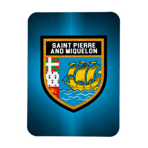 Imán Bandera De San Pedro Y Miquelón
