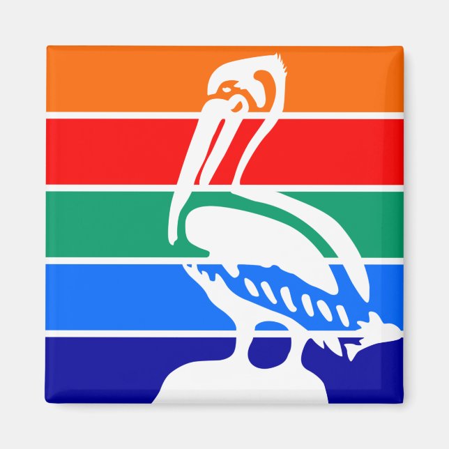 Imán Bandera de San Petersburgo (Florida) (Frente)