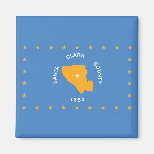 Imán Bandera de Santa Clara (condado de Estados Unidos, (Frente)