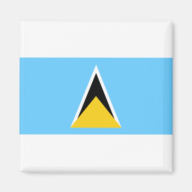 Imán Bandera de Santa Lucía (Frente)