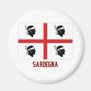 Imán Bandera de Sardegna con nombre