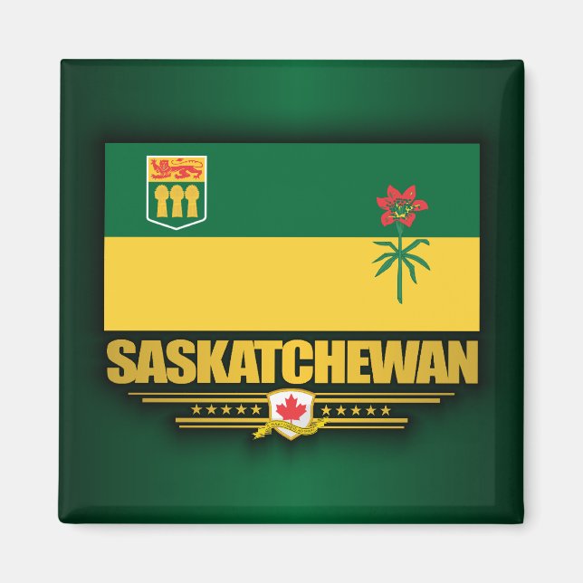 Imán Bandera de Saskatchewan (Frente)