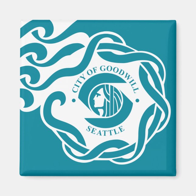 Imán Bandera de Seattle (Frente)