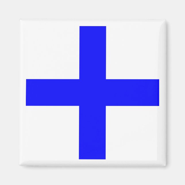 Imán Bandera de Señal Marítima Internacional X-RAY (Frente)