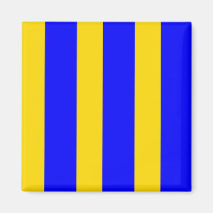 Imán Bandera de señal marítima: Letra "G" (Golf)