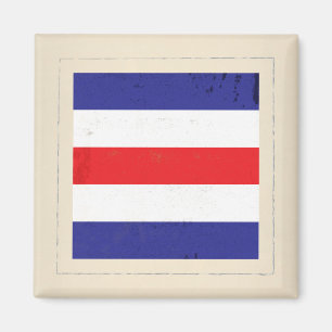 Imán Bandera de señal náutica de la letra "C"