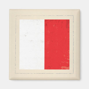 Imán Bandera de señal náutica de la letra "H"