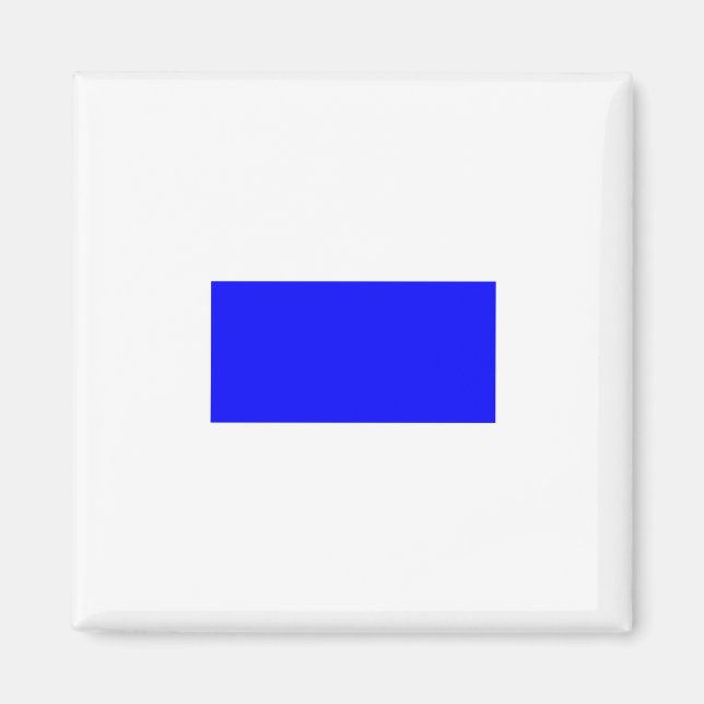 Imán Bandera de Señal Náutica - Letra S (Frente)
