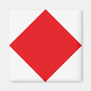 Imán Bandera de señales de código "F" (Foxtrot)