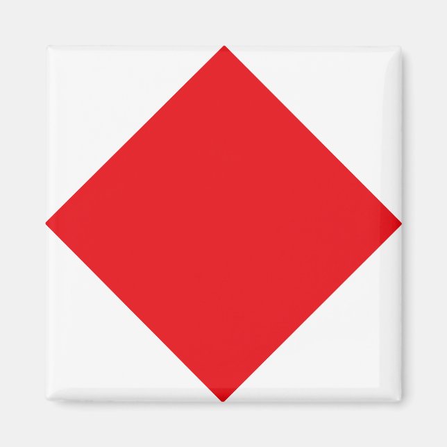 Imán Bandera de señales de código "F" (Foxtrot) (Frente)