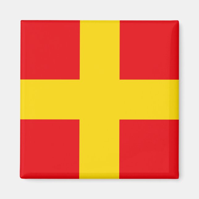 Imán Bandera de señalización letra R (Romeo) (Frente)