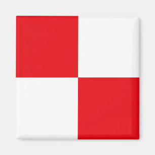 Imán Bandera de señalización letra U (Uniforme)