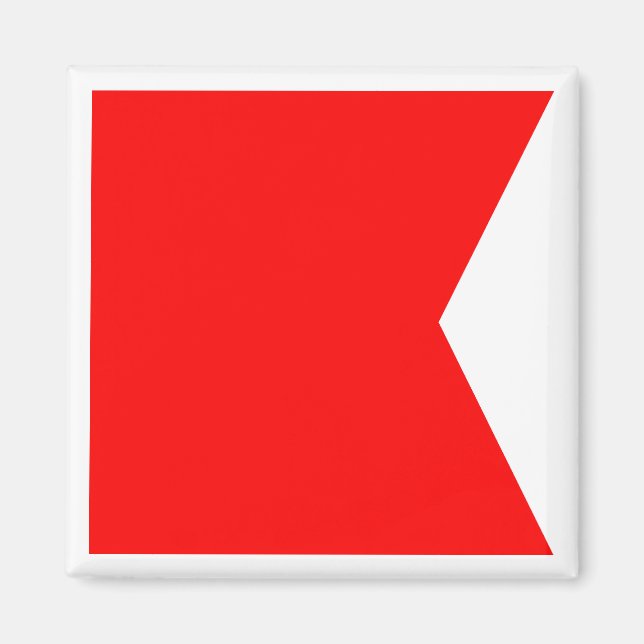 Imán Bandera de Señalización Marítima Internacional BRA (Frente)