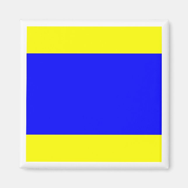 Imán Bandera de Señalización Marítima Internacional DEL (Frente)