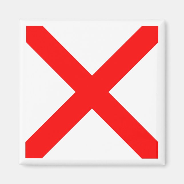 Imán Bandera de Señalización Marítima Internacional VIC (Frente)