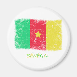 Imán Bandera de Senegal del Grunge