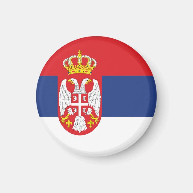 Imán Bandera de Serbia (Frente)