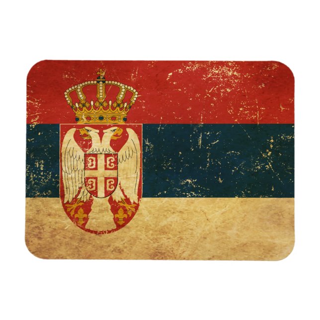 Imán Bandera de Serbia (Horizontal)