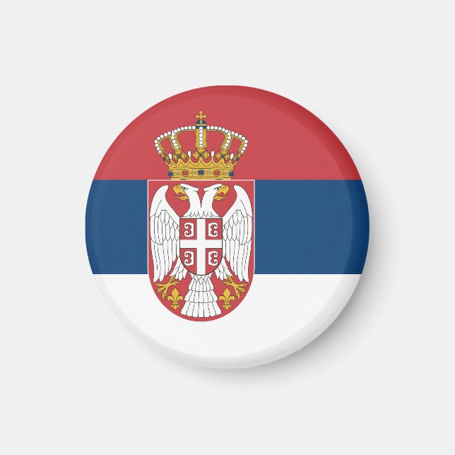 Imán Bandera de Serbia (Frente)