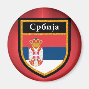 Imán Bandera de Serbia