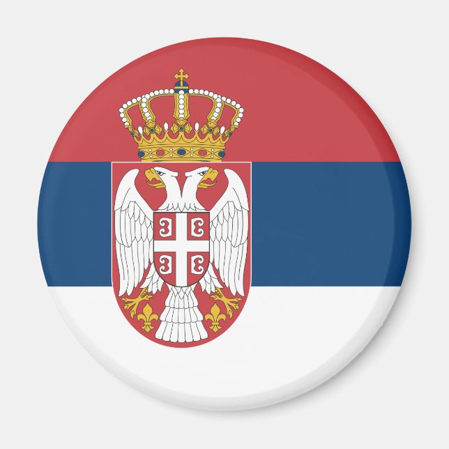 Imán Bandera de Serbia (Frente)