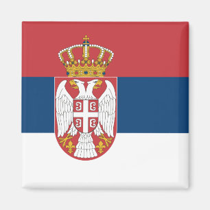 Imán Bandera de Serbia (serbia)