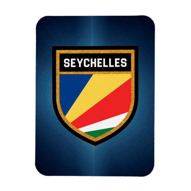 Imán Bandera de Seychelles (Vertical)