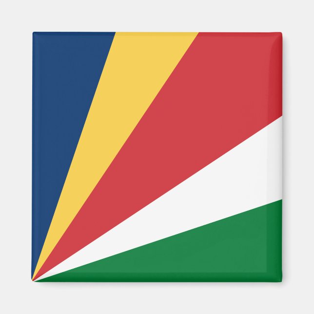 Imán Bandera de Seychelles (Frente)
