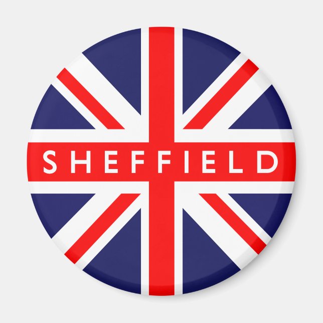Imán Bandera de Sheffield UK (Frente)