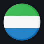 Imán Bandera de Sierra Leona<br><div class="desc">Bandera patriótica de Sierra Leona.</div>