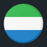 Imán Bandera de Sierra Leona<br><div class="desc">Bandera patriótica de Sierra Leona.</div>
