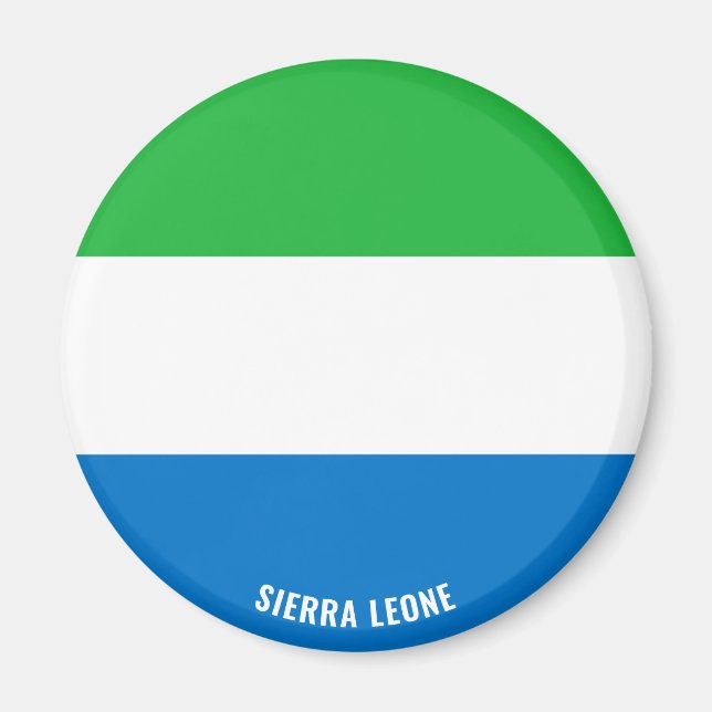 Imán Bandera de Sierra Leona encantando al patriótico (Frente)