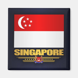 Imán Bandera de Singapur