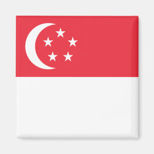 Imán Bandera de Singapur