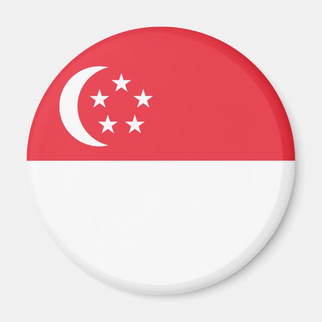 Imán Bandera de Singapur (Frente)