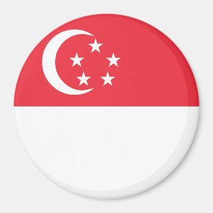 Imán Bandera de Singapur