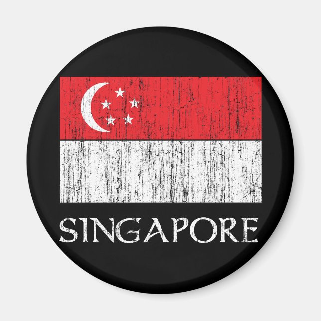 Imán Bandera de Singapur (Frente)