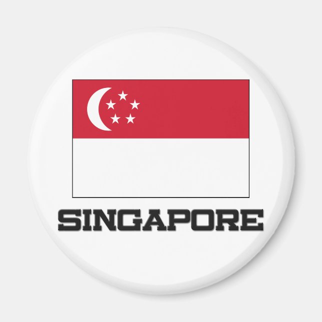 Imán Bandera de Singapur (Frente)