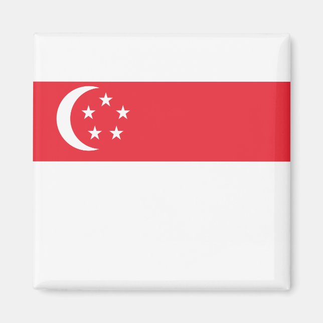 Imán Bandera de Singapur (Frente)