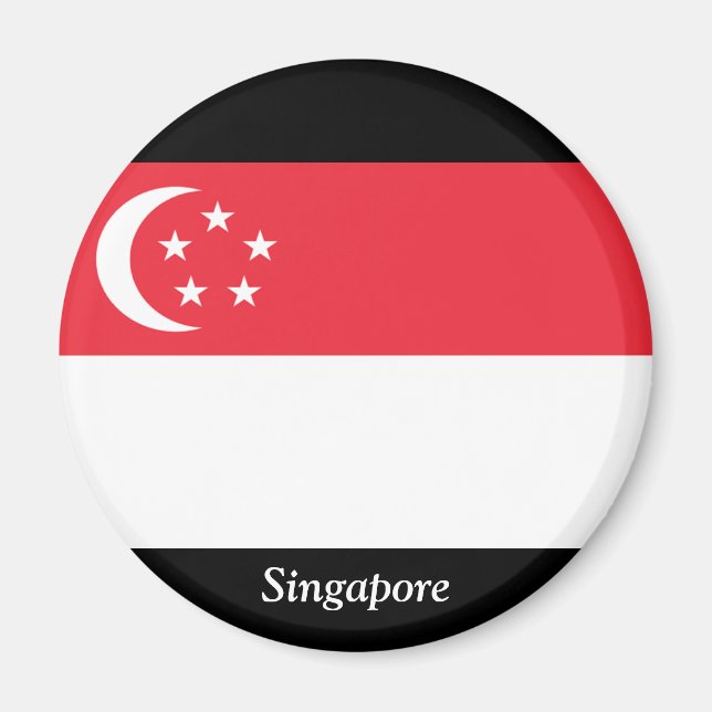 Imán Bandera de Singapur (Frente)