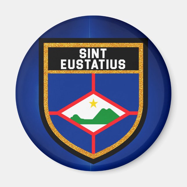 Imán Bandera de Sint Eustatius (Frente)