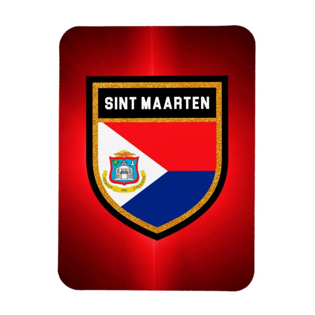 Imán Bandera de Sint Maarten (Vertical)