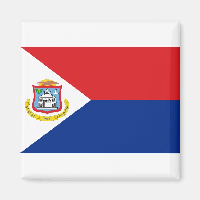 Imán Bandera de Sint Maarten (Frente)