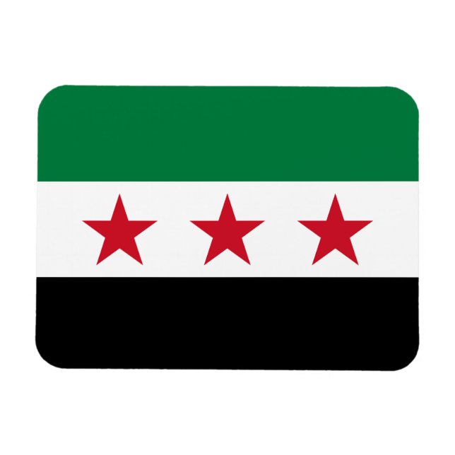 Imán Bandera de Siria (Horizontal)