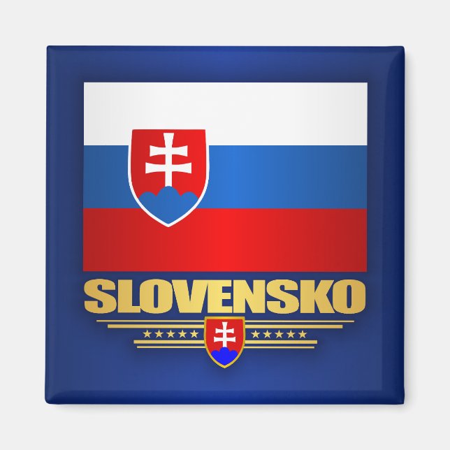 Imán Bandera de Slovensko (Eslovaquia) (Frente)