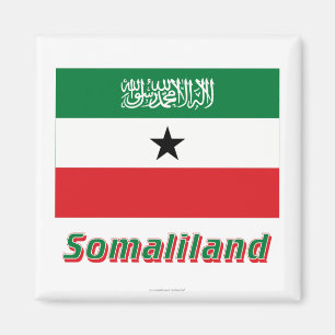 Imán Bandera de Somalilandia con nombre