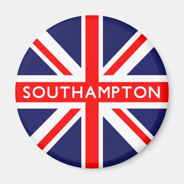 Imán Bandera de Southampton Reino Unido (Frente)