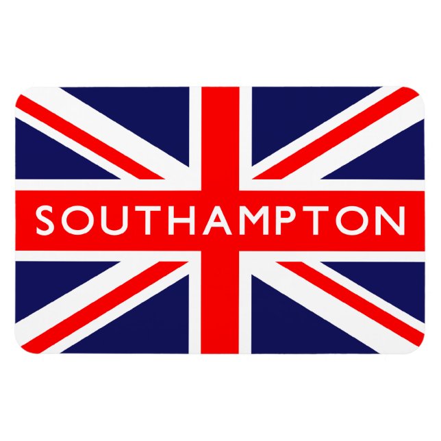 Imán Bandera de Southampton Reino Unido (Horizontal)