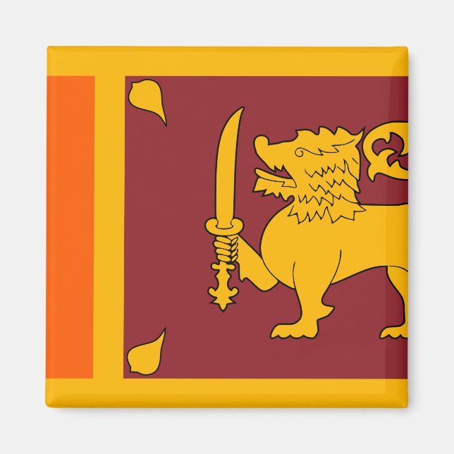 Imán Bandera de Sri Lanka (Frente)