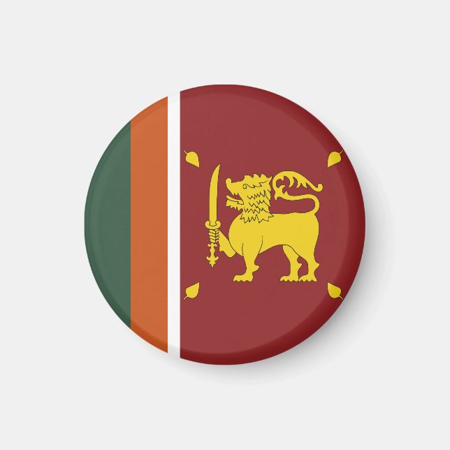Imán Bandera de Sri Lanka (Frente)
